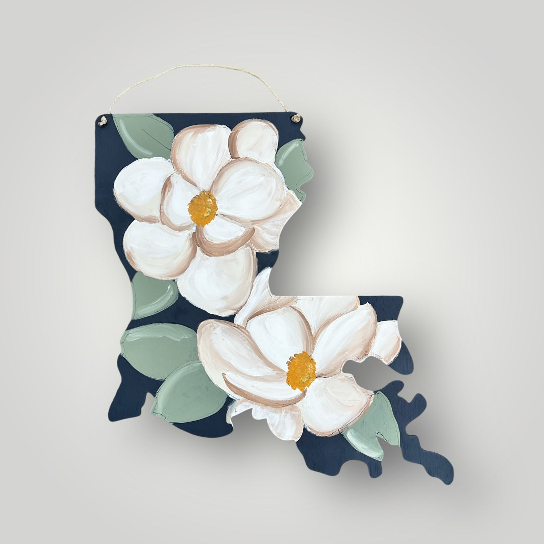 Magnolia Louisiana Door Hanger