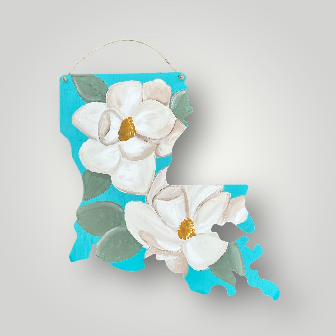 Magnolia Louisiana Door Hanger