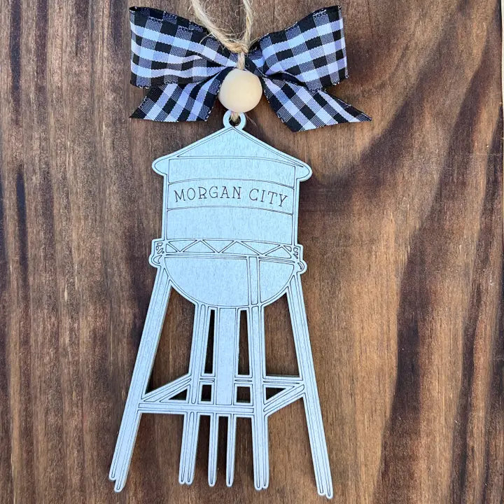 Water Tower Small Town Custom Christmas Ornament