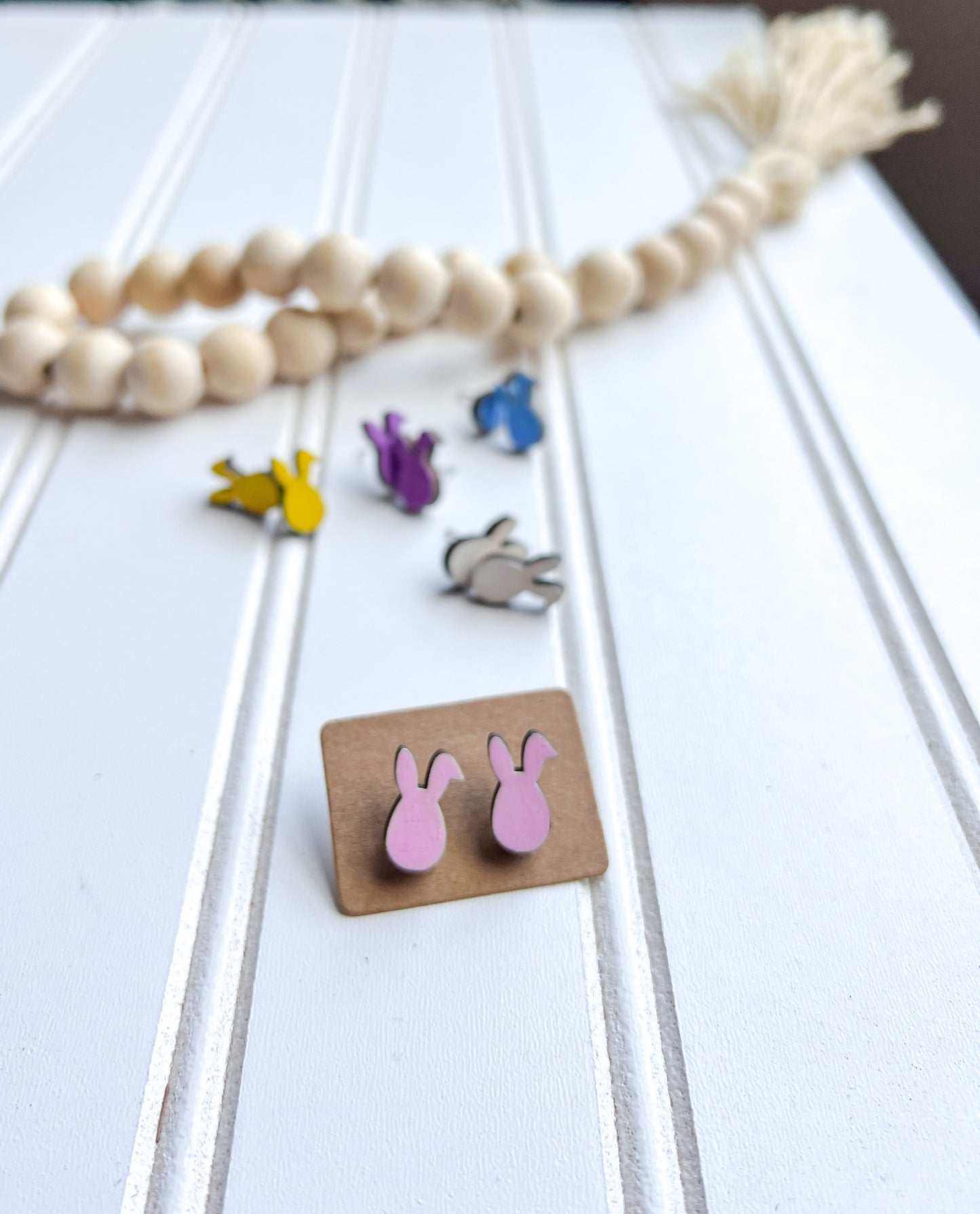 Egg with Bunny Ears Stud Earrings RETAIL