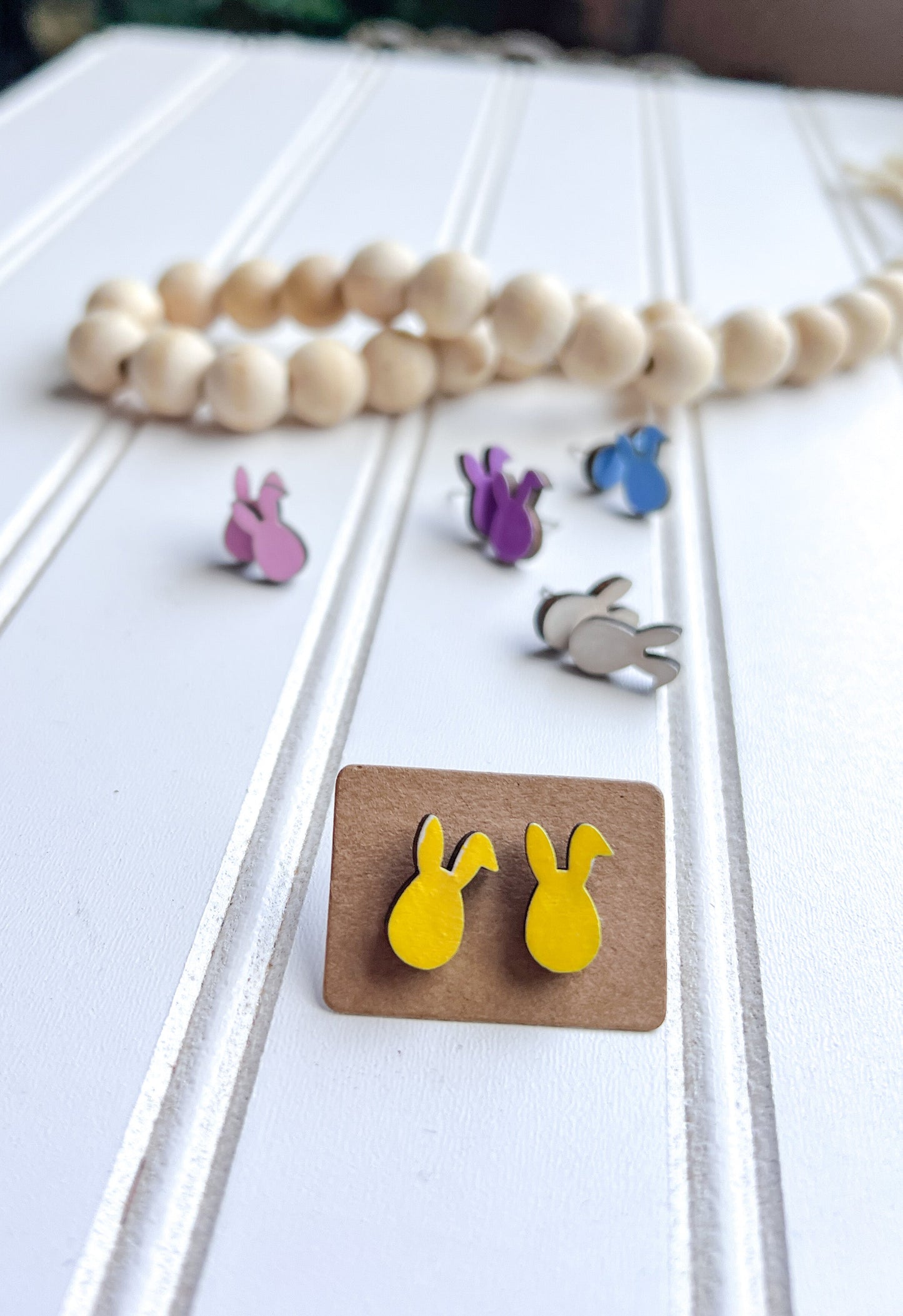 Egg with Bunny Ears Stud Earrings RETAIL