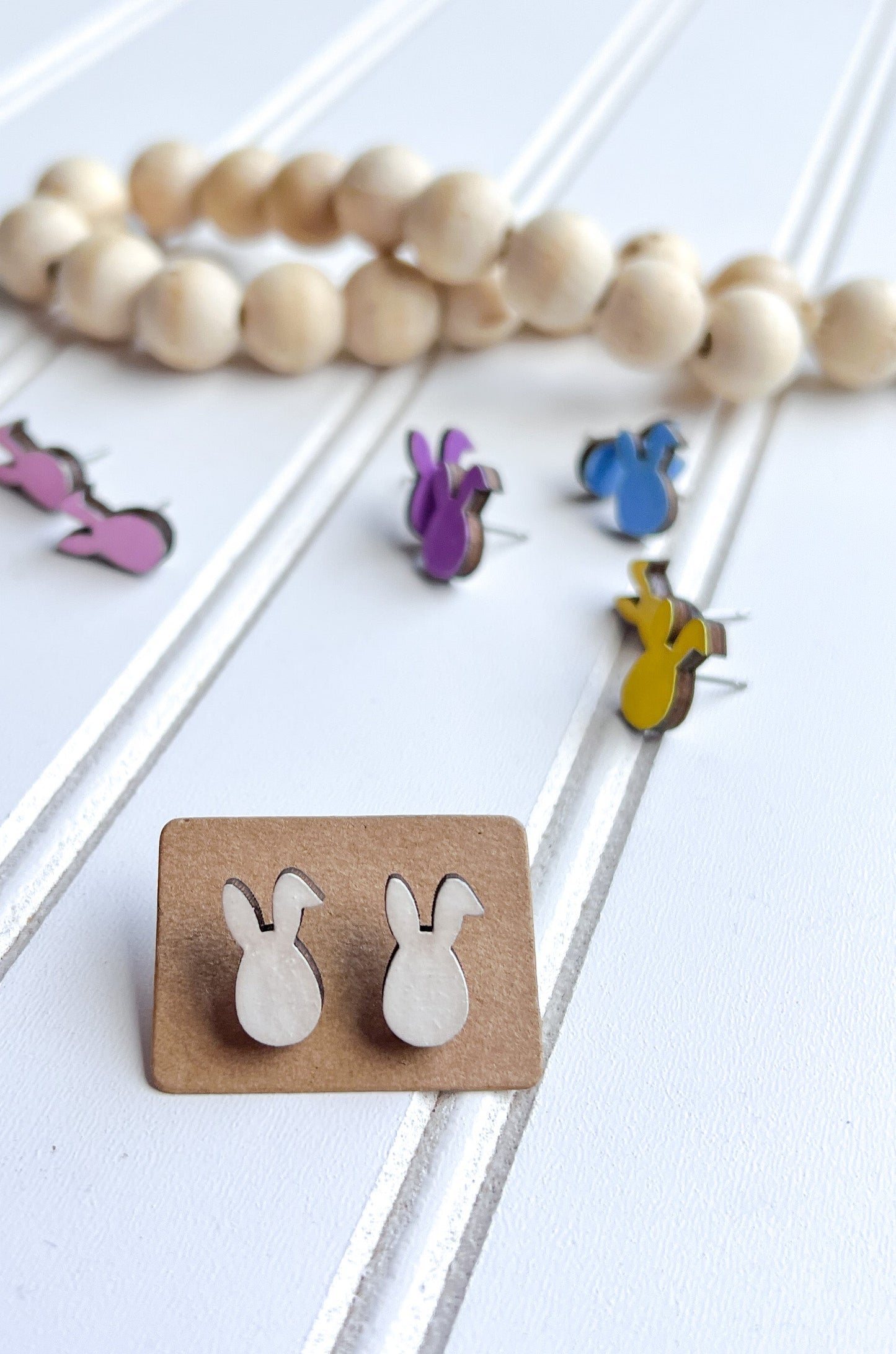 Egg with Bunny Ears Stud Earrings RETAIL