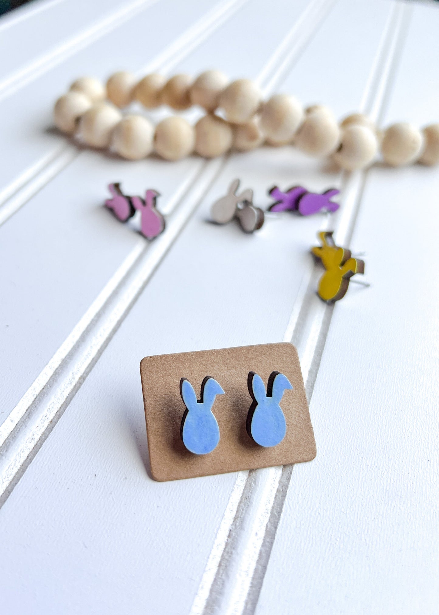 Egg with Bunny Ears Stud Earrings RETAIL