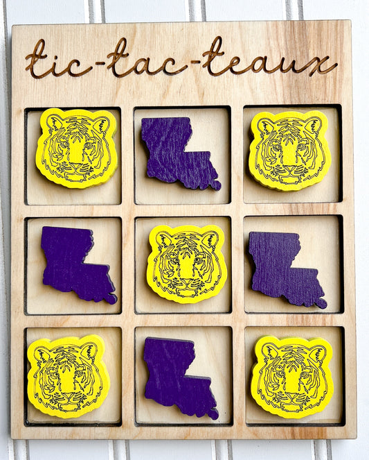 Tic Tac Teaux Purple and Gold Louisiana Tiger