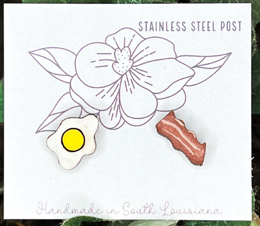 Wakey Wakey Eggs & Bakey Stud Earrings