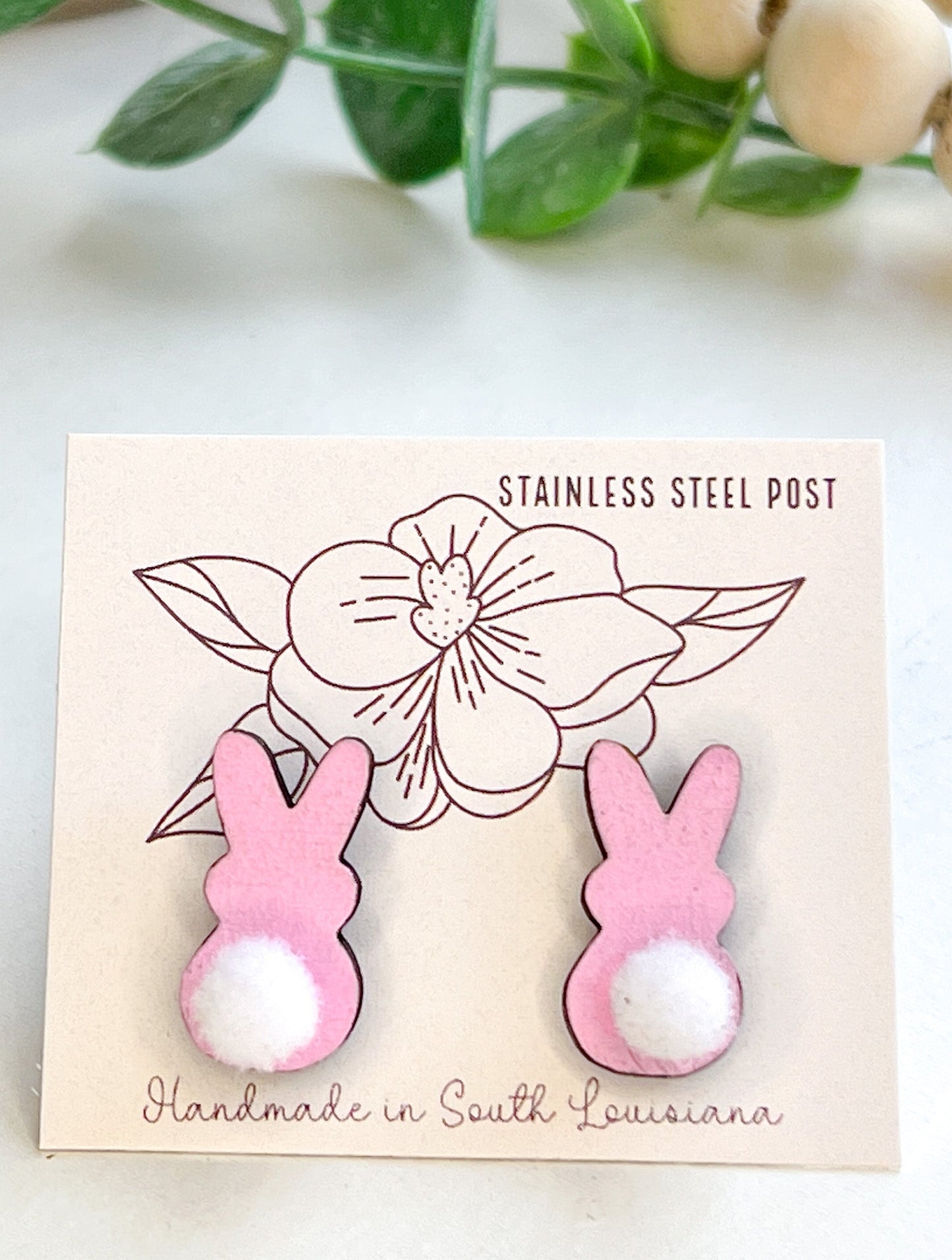 Cottontail Bunny Stud Earrings