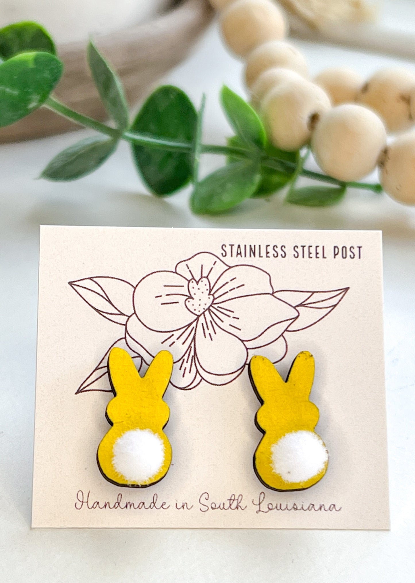 Cottontail Bunny Stud Earrings