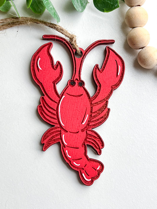 Crawfish Ornament Car Charm