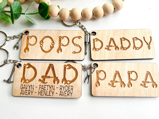 Dad Family Keychain