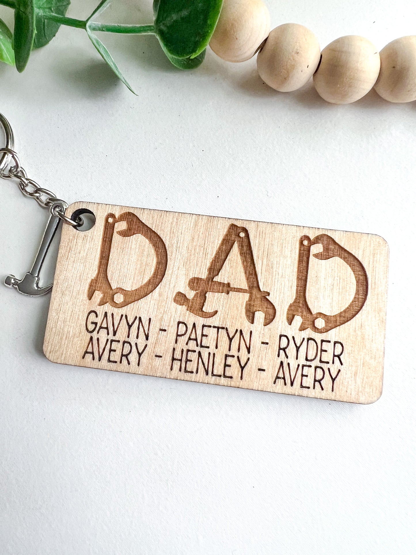 Dad Family Keychain