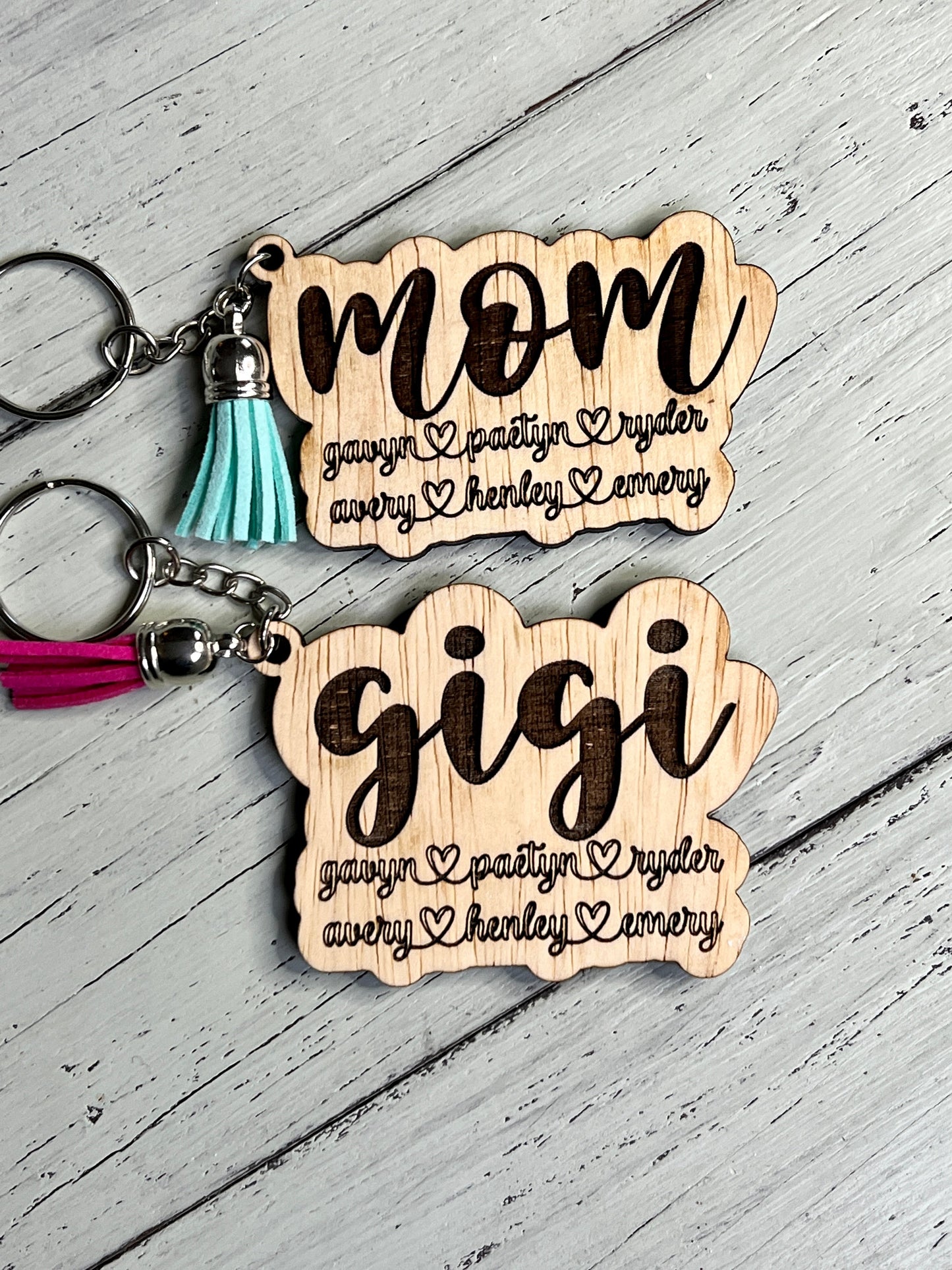 Personalized Family Keychain