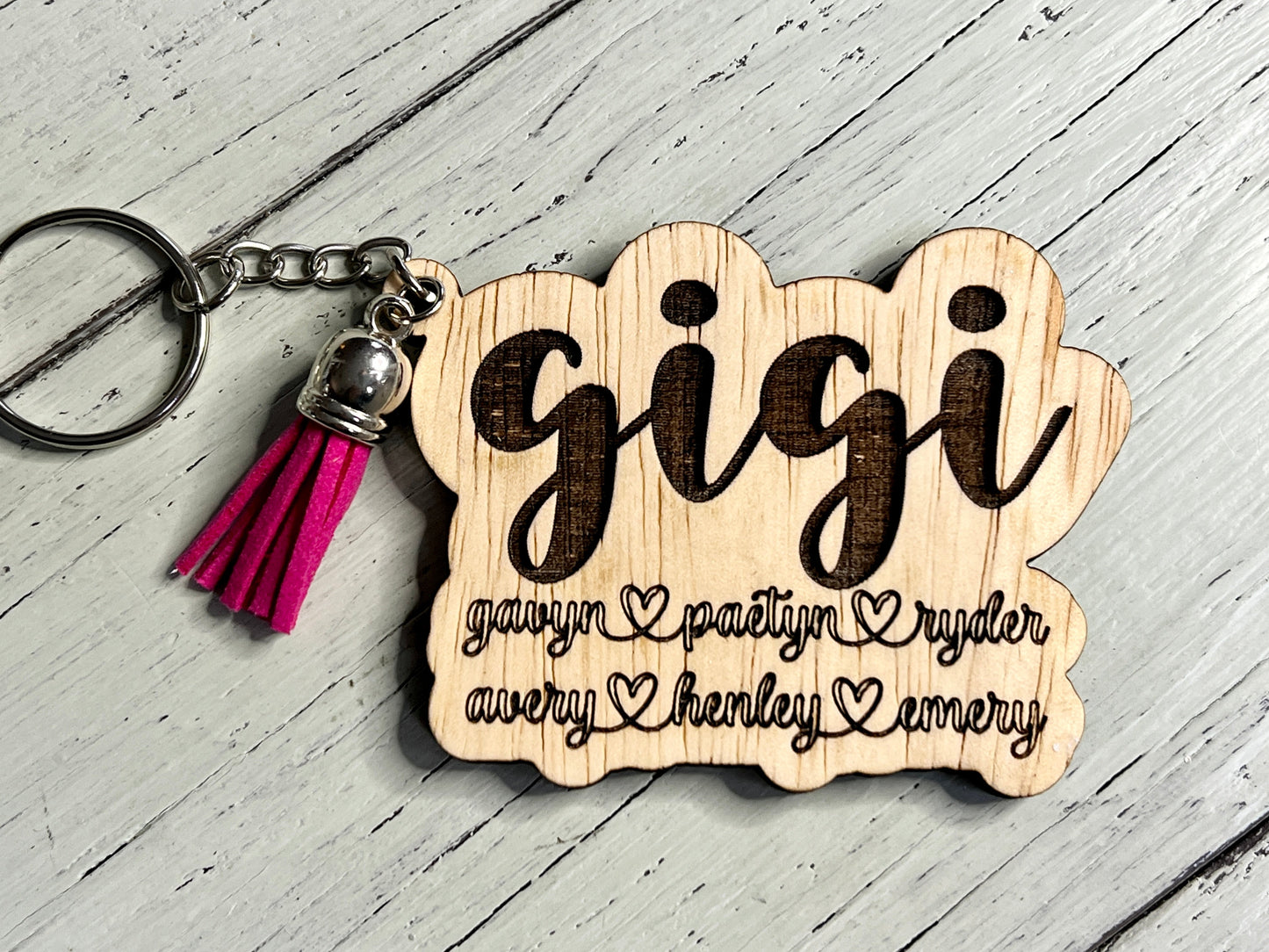 Personalized Family Keychain