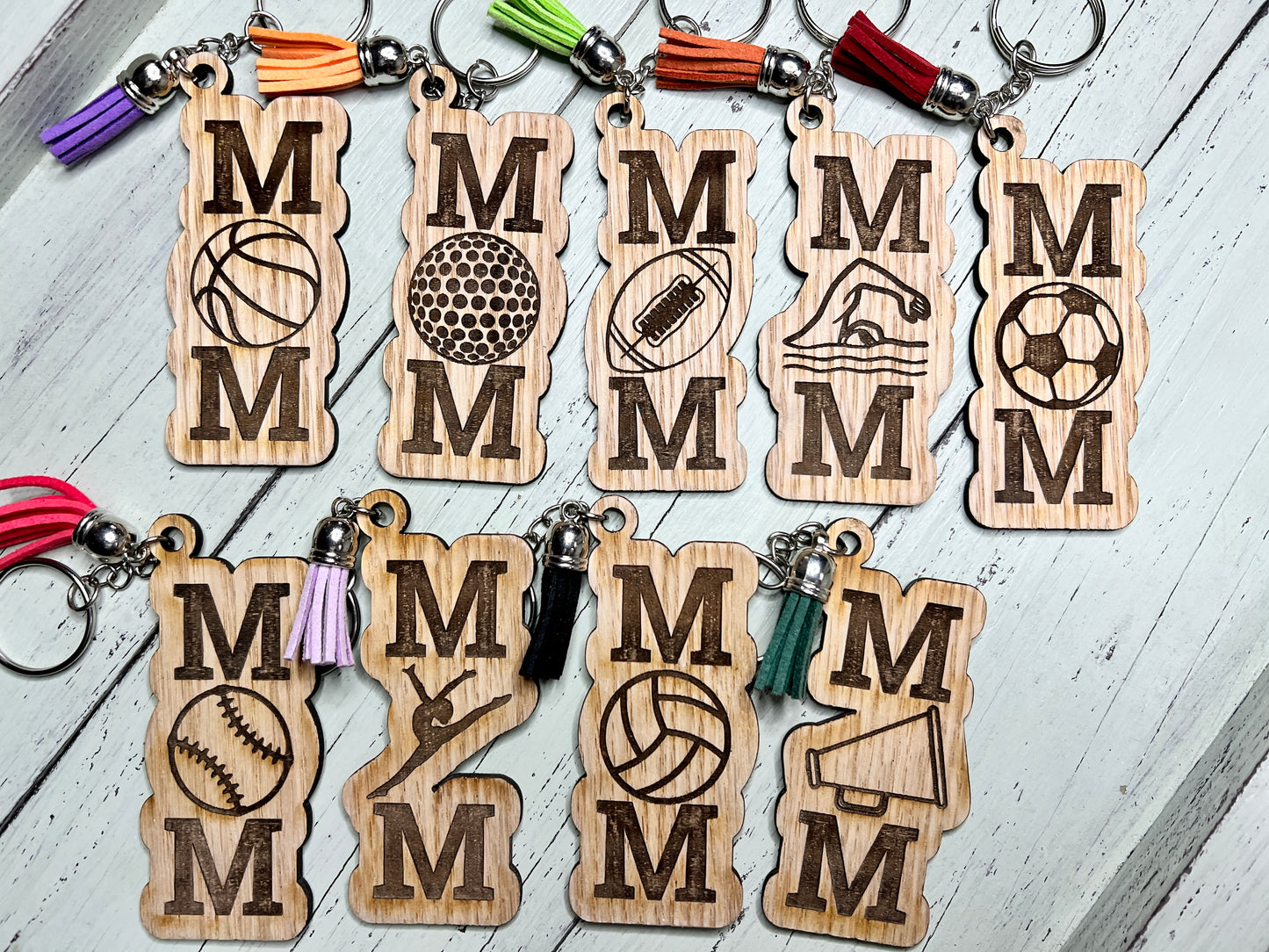 Sports Mom Keychain