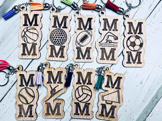 Sports Mom Keychain