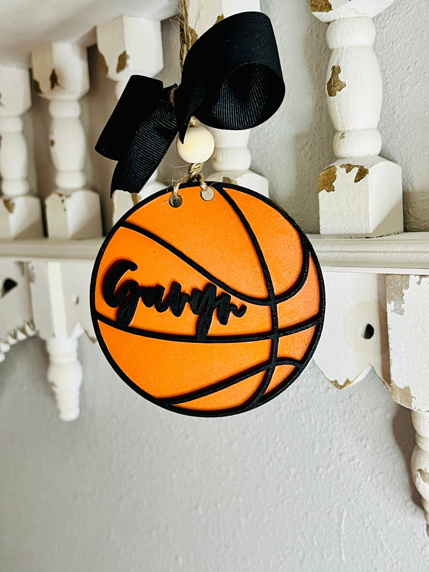 Basketball Custom Car Charm Tag Ornament RETAIL