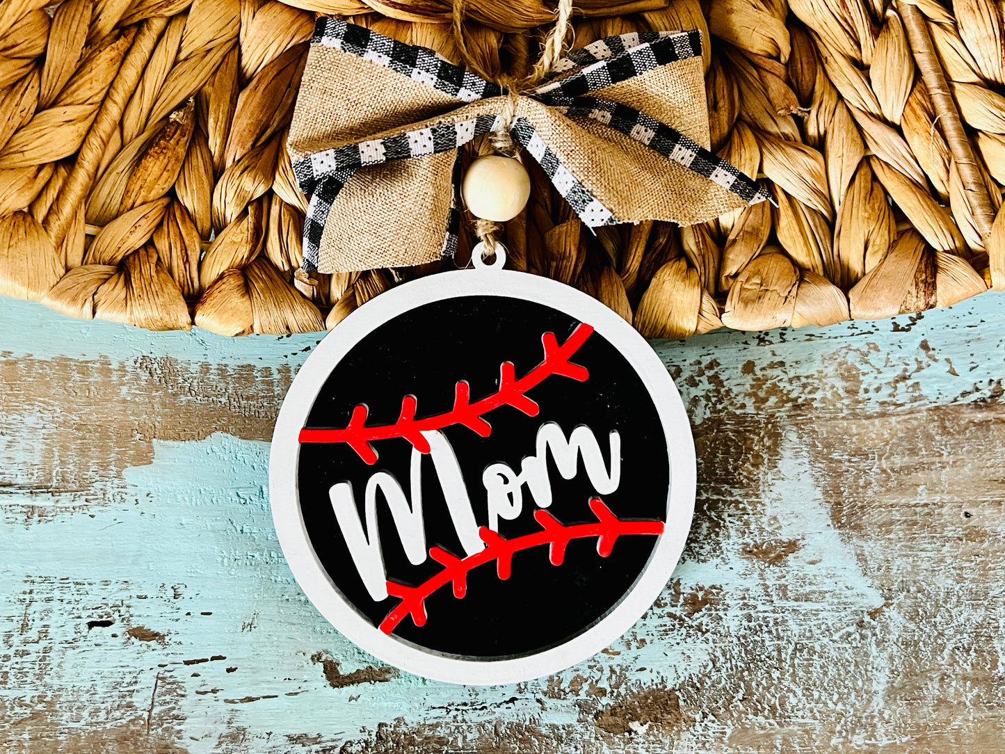 Baseball Softball Custom Car Charm Ornament RETAIL