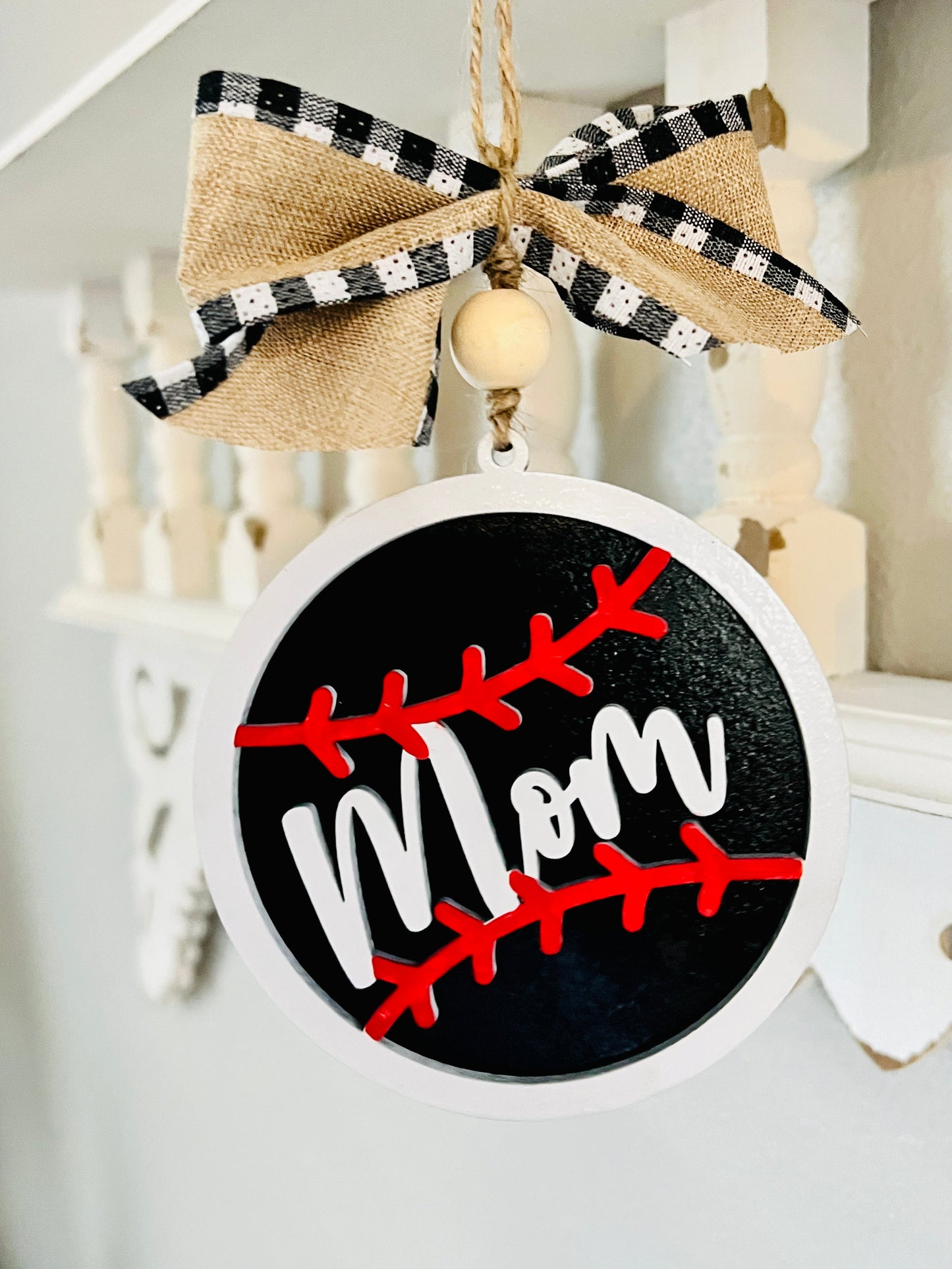 Baseball Softball Custom Car Charm Ornament RETAIL