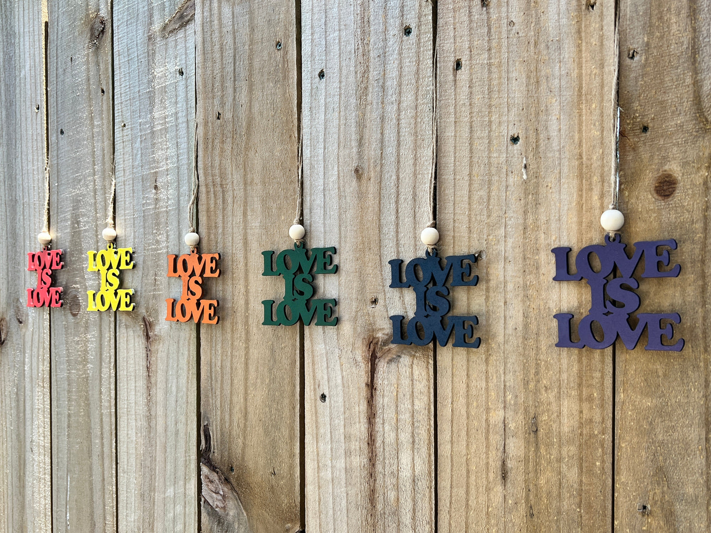 Love is Love Car Charm Ornament RETAIL