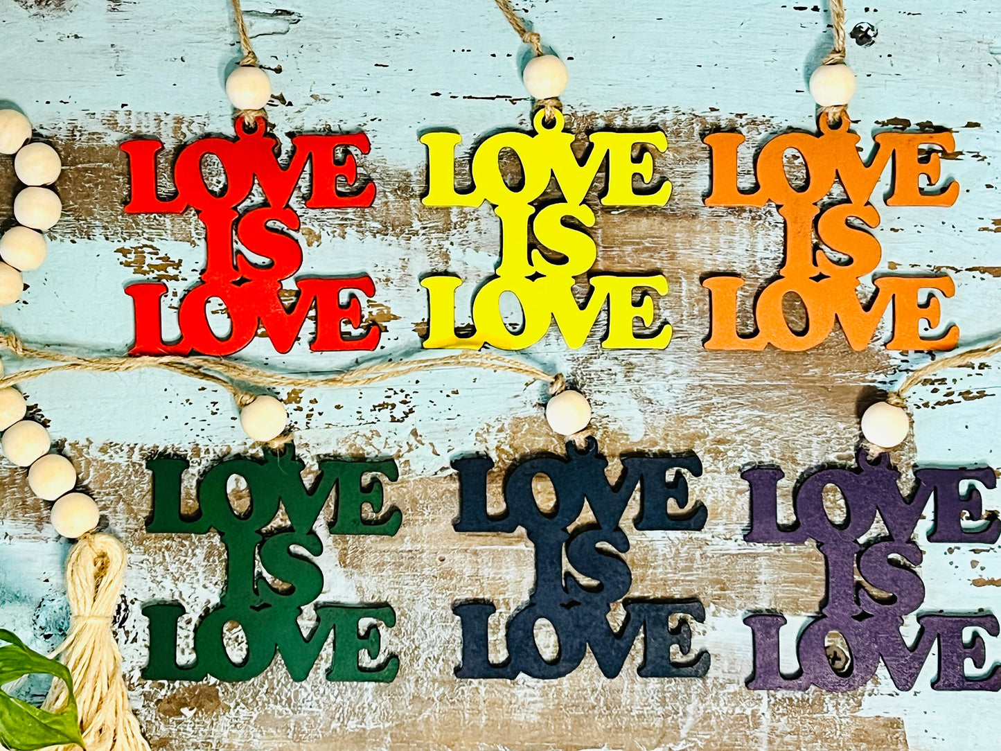 Love is Love Car Charm Ornament RETAIL